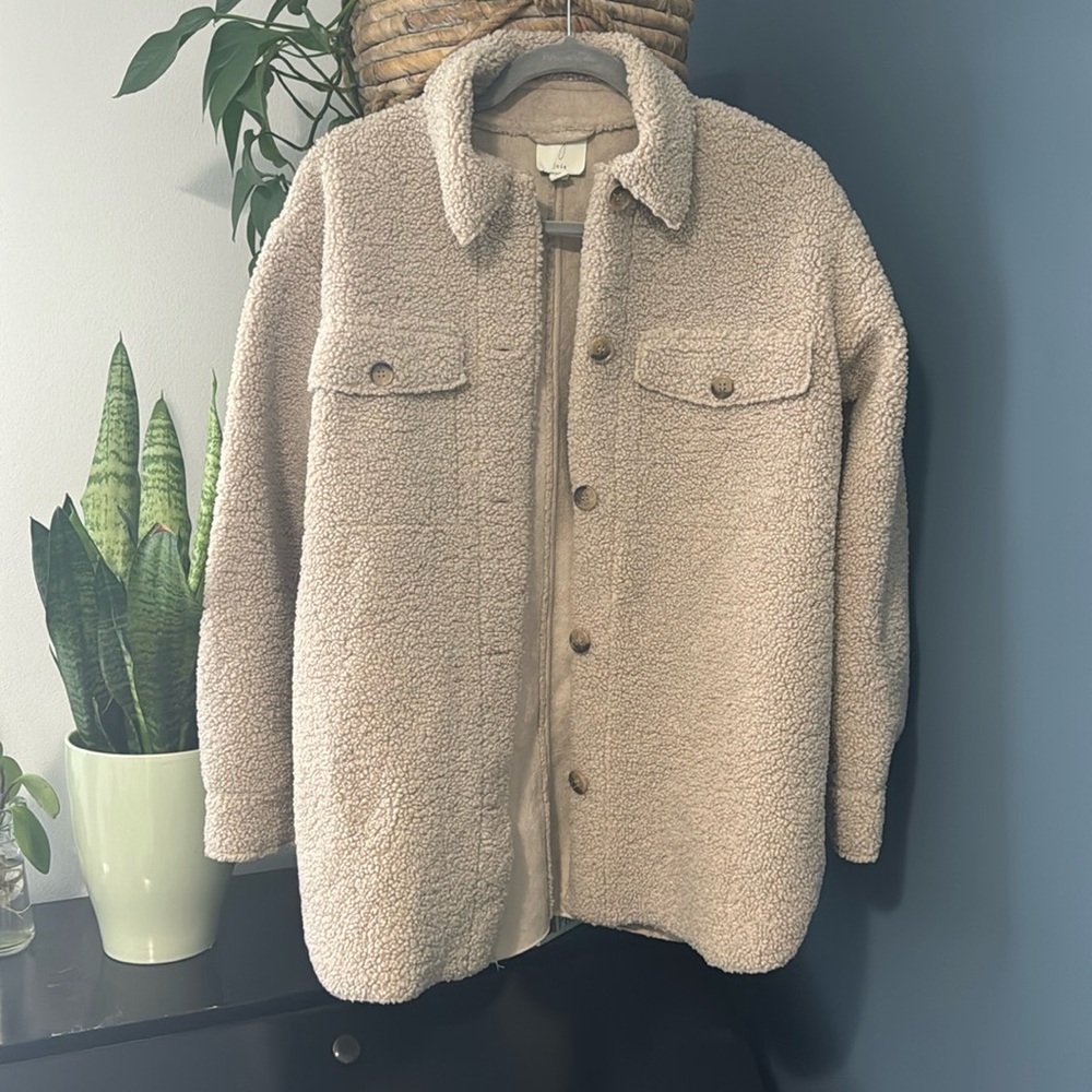 Shacket with lining small